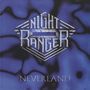 "NEVERLAND" in Großbuchstaben unten. Logo mit "NIGHT RANGER" in Metalloptik, blauer welliger Hintergrund., LP