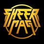 "SHEER MAG" in gelber Schrift, stilisiert und futuristisch, innerhalb eines gelben Kreises auf schwarzem Hintergrund., CD