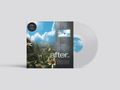 "after ep" steht auf dem Cover, das eine digitale Landschaft mit Blumen und Lautsprechern zeigt. Eine transparente Schallplatte ist sichtbar., LP