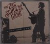 "The Zac Schulze Gang Live and Loud." Silhouette eines Gitarristen mit Verstärkern im Hintergrund., CD