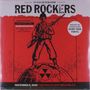 "Red Rockers", Poster mit Soldatenfigur, schwarzem Text auf rotem Hintergrund. Erwähnt "Translucent Ruby Red Vinyl.", LP