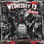 "Wednesday 13", "UN-ALIVE", "RIP WEDNESDAY 13", "Horrifying live concert". Illustration einer düsteren Band., CD