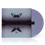 "FROM ASHES TO NEW // REFLECTIONS", Logo: Schmetterling über Wasserreflexion auf lila LP-Hülle., LP