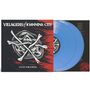 "VILLAGERS of IOANNINA CITY" und "VENCEREMOS". Schallplatte in Blau, Cover mit Totenkopf, gekreuzten Knochen, rot-schwarz., 2 LPs