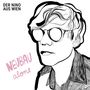 Text: "DER NINO AUS WIEN", "NEUBAU alone". Illustration eines Gesichts mit Sonnenbrille, im stilisierten Schwarz-Weiß., CD