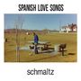 SPANISH LOVE SONGS, schmaltz. Ein Mann mit Metalldetektor im Park, nahe Picknicktisch und Grill, ferne Häuser im Hintergrund., CD