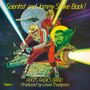 „Scientist and Jammy Strike Back! ROOTS RADICS BAND Produced by Linval Thompson.“ Science-Fiction-Illustration mit Raumschiffen und Figuren., LP