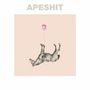 Oben steht "APESHIT". Darunter eine Illustration eines kopfüber schwebenden Tieres mit einem rosa Ballon., CD