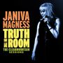 Text: "JANIVA MAGNESS TRUTH IN THE ROOM THE CLEARMOUNTAIN SESSIONS." Frau mit Mikrofon in der Hand., CD