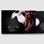 "Andrew Lloyd Webber's PHANTOM OF THE OPERA" über einer weißen Maske, daneben eine Frau mit Krone und Schallplatten., 3 LPs