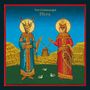 "Thy Catafalque Meta" steht oben. Zwei Tierfiguren in Roben, eine mit Hirschkopf, die andere mit Fuchskopf, vor einer Windmühle., CD