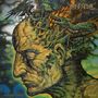 "ALTERED STATE" oben links, "DEHUMANIZED" rechts oben. Ein Kopf aus Baumrinde, darauf ein Vogel, Äste und ein Drache., CD