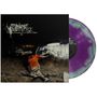 „Beware of Safety: The Unbeautiful After“. Eine düstere Szene mit einem Mann vor einem umgestürzten Auto. Lila Vinyl., LP