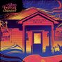 Der Text oben links lautet "Ann Wilson & Tripsitter", über dem Eingang "CONSECRATED GROUND". Illustration eines Hauses mit lebhaften Farben., CD