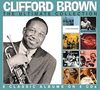 "Clifford Brown: The Ultimate Collection. 8 Classic Albums on 4 CDs." Ein Mann mit Trompete und 8 Albencover., 4 CDs