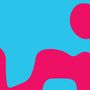Es sind keine Texte vorhanden. Abstrakte Illustration mit organischen Formen in Blau und Pink., Single 12"
