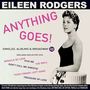 "Eileen Rodgers. ANYTHING GOES! Singles, Albums & Broadway. Miracle of Love, Give Me, Don't Call Me Sweetie." Schwarz-Weiß-Foto einer Frau.