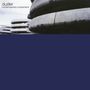 „duster contemporary movement“; oben zeigt ein modernes Gebäude mit runden, ineinandergreifenden Betonformen., LP