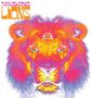Oben links steht "The Black Crowes Lions". Darunter ein farbenfroher, surrealer Löwenkopf mit einem dritten Auge.