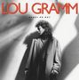 "Lou Gramm" steht oben, darunter "Ready or Not". Ein Mann mit lockigem Haar im Mantel steht im Schatten., LP