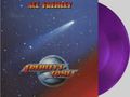 Text: "ACE FREHLEY", "FREHLEY'S COMET". Illustration eines Kometen im Weltraum mit violetter Vinyl-Schallplatte., LP