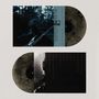 Oben: "Two Star & The Dream Police". Unten: Titelliste. Zwei Vinyl-Schallplatten mit dunklen, marbrierte Designs., LP