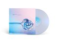 Text: "PASTEL GHOST, ETHEREALITY." Ein Albumcover mit Kette und Wassertröpfchen in Rosa-Blau-Tönen. 