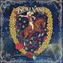 "Israel Nash" oben, "Sweetheart of the Rodeo" unten. Cowboy auf Pferd vor einem Herz aus Blumen, umgeben von Sternenhimmel., LP