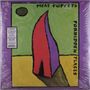 Ein stilisiertes Gemälde mit "MEAT PUPPETS" oben, "FORBIDDEN PLACES" rechts, abstrakte Figuren in Rot und Violett., LP