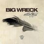 "BIG WRECK" und "albatross" stehen in großen und geschwungenen Buchstaben über einer Feder auf hellem Hintergrund.