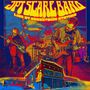 Text: "JPT SCARE BAND LIVE AT CROSSTOWN STATION." Illustration einer Band auf der Bühne, farbintensiv und psychedelisch., CD