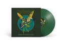 Text: "COLONEL CLAYPOOL'S FEARLESS FLYING FROG BRIGADE" und "RETURN OF THE LIVE FROGS: VOLUME 1". Illustration: Fliegender Frosch mit Gitarre., LP