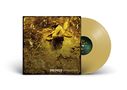 Text: "Primus A Handful of Nugs." Vinyl-Cover in Goldtönen; zeigt eine Person, die in einem Bachbett nach Gold sucht.