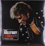 JOHNNY HALLYDAY, LYON 09.04.96, LORADA TOUR. Ein Mann in Lederjacke mit Ketten und blonder Frisur., 3 LPs