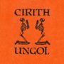 „CIRITH UNGOL“ in antiker Schrift. Zwei kniende Skelette, einander zugewandt, auf orangefarbenem Hintergrund., CD