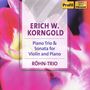 Erich Wolfgang Korngold (1897-1957): Klaviertrio op.1, CD