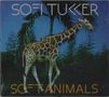 Text: "SOFI TUKKER" und "SOFT ANIMALS". Eine Giraffe steht vor Palmen und einem blauen Hintergrund., CD