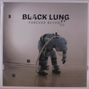 "BLACK LUNG FOREVER BEYOND" steht oben. Darunter ein Mensch in einem blauen Anzug, mit Schläuchen gebeugt stehend., LP