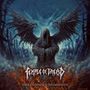 "Temple of Dread" und "Dreadspawn Dominion". Dunkle, düstere Gestalt mit Flügeln vor nebligem, unheimlichem Hintergrund., CD