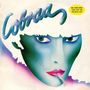 Text: "Cobraa", "INCL. BONUS SINGLE 'RIDE A PONY' AND 'THE END OF A DAY'". Illustration eines Gesichts mit bunter, surrealer Ästhetik., LP
