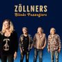 "ZÖLLNERS Blinde Passagiere" steht oben. Vier Personen: links eine Frau, daneben drei Männer in bunten Hemden., LP