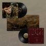 Ein Cover mit dem Text „LUNGA“, zeigt einen Mann in einem gestreiften Pullover. Zwei Schallplatten liegen nebeneinander., 2 LPs