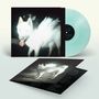 Mattes, mintgrünes Vinyl; Hund mit leuchtenden Flügeln, Zunge raus; doppelseitige Hülle mit Texten., LP