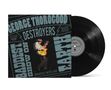 "George Thorogood and the Destroyers" in blauer Schrift, "The Baddest Show on Earth" darunter, ein Mann spielt Gitarre., LP