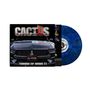 "Cactus", "All Stars", "Temple Of Blues II". Ein dunkelblauer Sportwagen und eine blaue Schallplatte., LP
