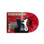 "The Coffin Daggers" und "Eleki Album" auf einem Albumcover, mit Gitarre und Verstärker. Rote, marmorierte Vinylschallplatte., LP