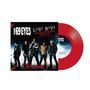 "THE 69 EYES LOST BOYS 20TH ANNIVERSARY VERSION Featuring STEVE STEVENS." Eine Band steht vor einem roten Vinyl.