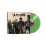 "Dead Boys", "Down on the Bowery". Fünf Männer stehen posierend, grüne Vinyl-Platte im Hintergrund., LP