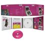 Texte: "Now you can fill your existential holes", "Designed by a whole team of professional engineers". Pinkes CD-Design, People in farbiger Kleidung., CD