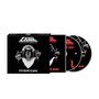 „TANK“ und „FILTH HOUNDS OF HADES“ sind auf einem CD-Box-Set mit einem dreiköpfigen Hund zu sehen., 2 CDs